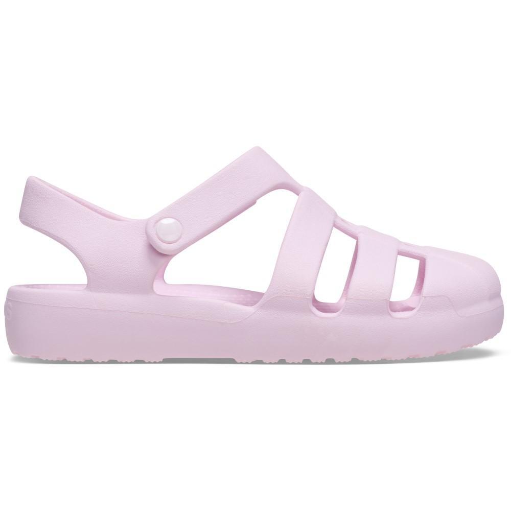 Sandália crocs classic fisherman k pink milk - 1