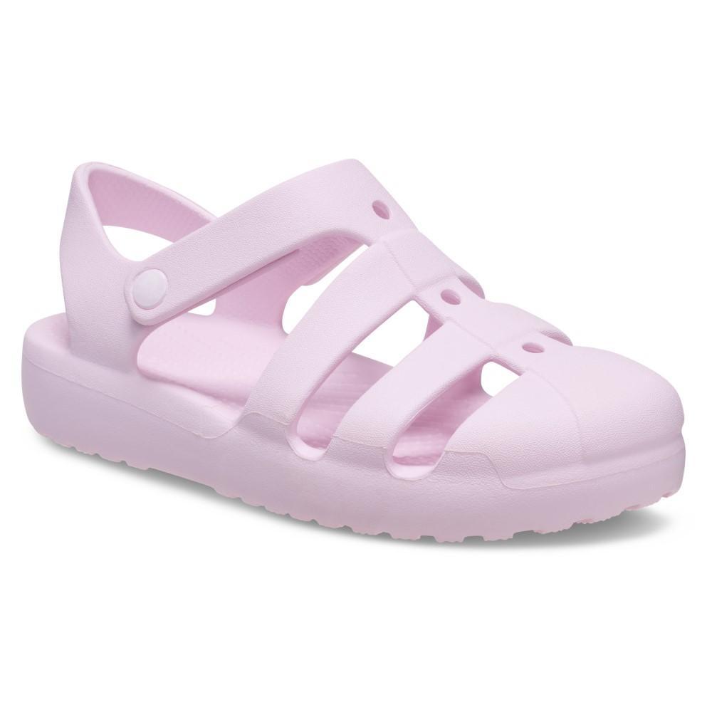 Sandália crocs classic fisherman k pink milk - 2