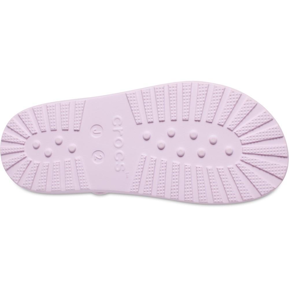 Sandália crocs classic fisherman k pink milk - 6