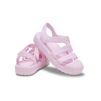 Sandália crocs classic fisherman k pink milk