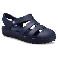 Sandália crocs classic fisherman t navy - 2
