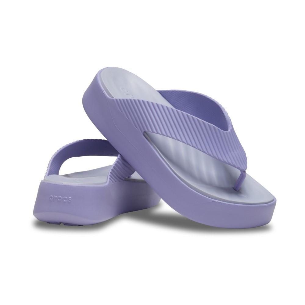 Sandália crocs getaway groove platform flip mystic purple - 4