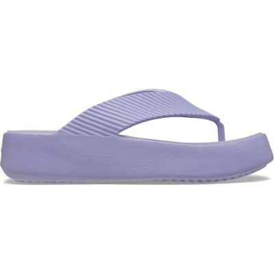 Sandália crocs getaway groove platform flip mystic purple