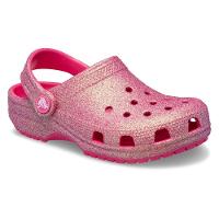 Sandália crocs classic iridescent glitter clg t dragon fruit - 2