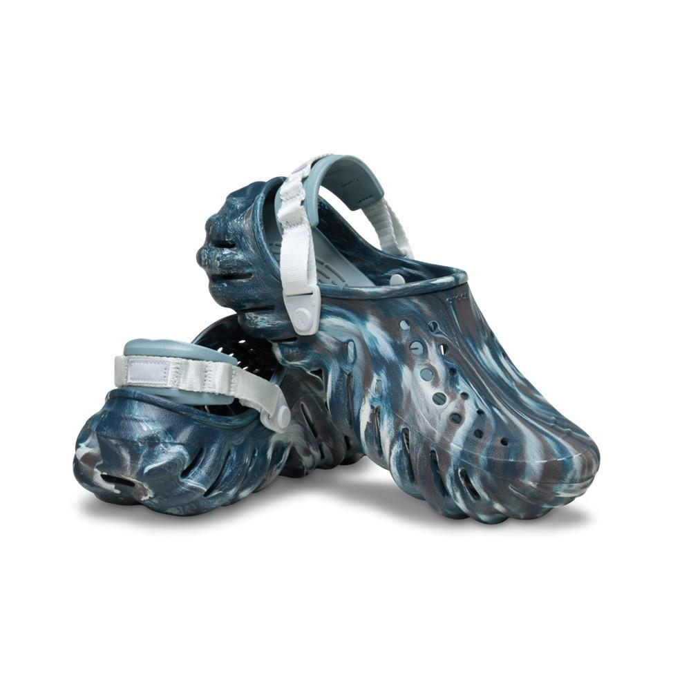 Sandália crocs echo marbled clog black sand/multi - 4
