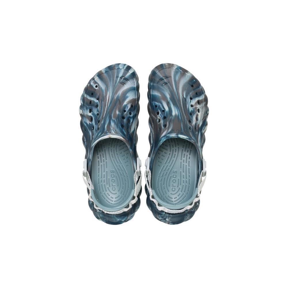 Sandália crocs echo marbled clog black sand/multi - 5