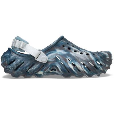 Sandália crocs echo marbled clog black sand/multi