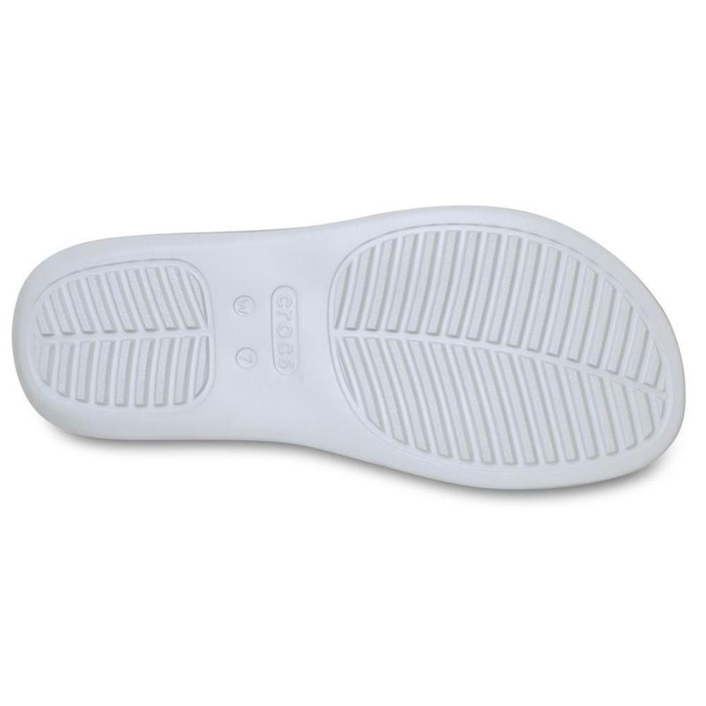 Sandália Crocs Getaway Metallic Platform Toe Loop
 SILVER - 6