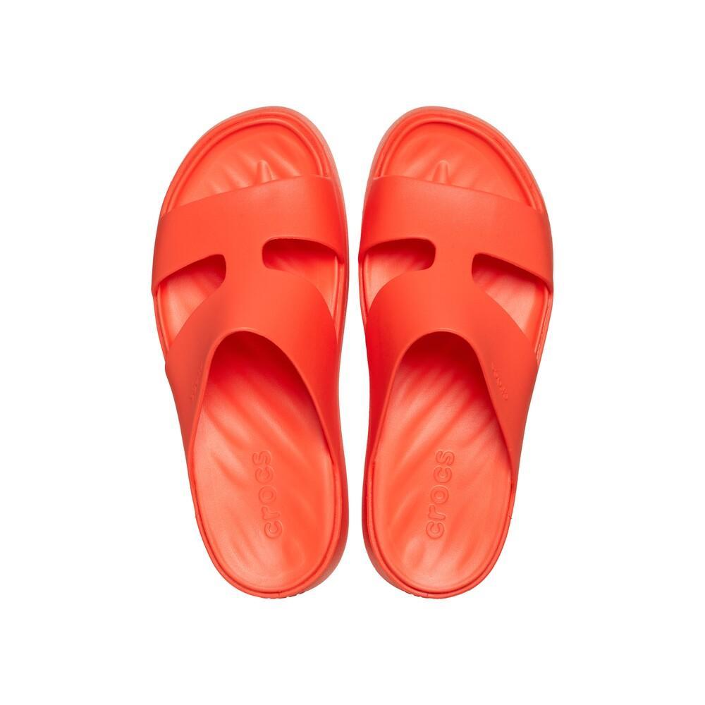 Sandália crocs getaway platform h-strap lava - 4