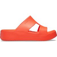 Sandália crocs getaway platform h-strap lava - 1