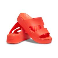 Sandália crocs getaway platform h-strap lava - 3