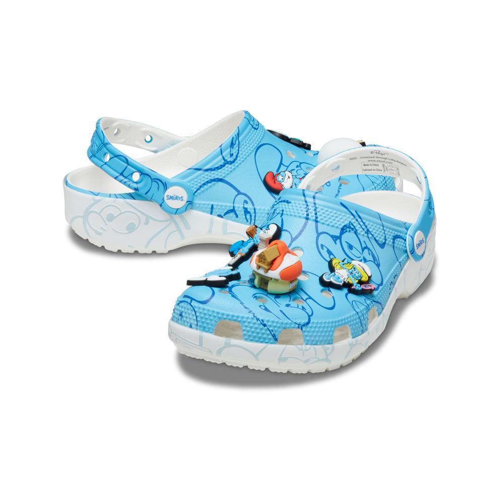 Sandália crocs smurfs classic clog  multi - 4