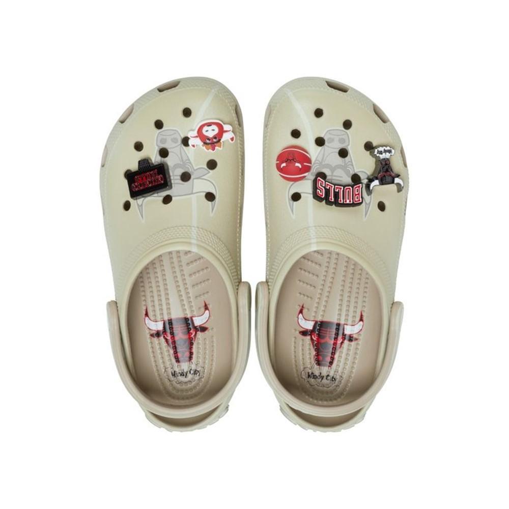 Sandália crocs nba bulls elevated classic clog multi - 5