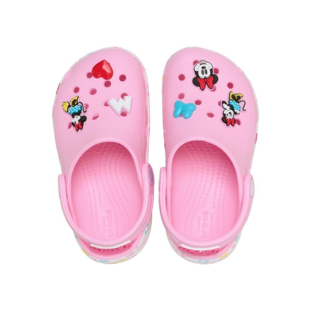 Sandália crocs mickey and friends minnie classic clog t multi - 5