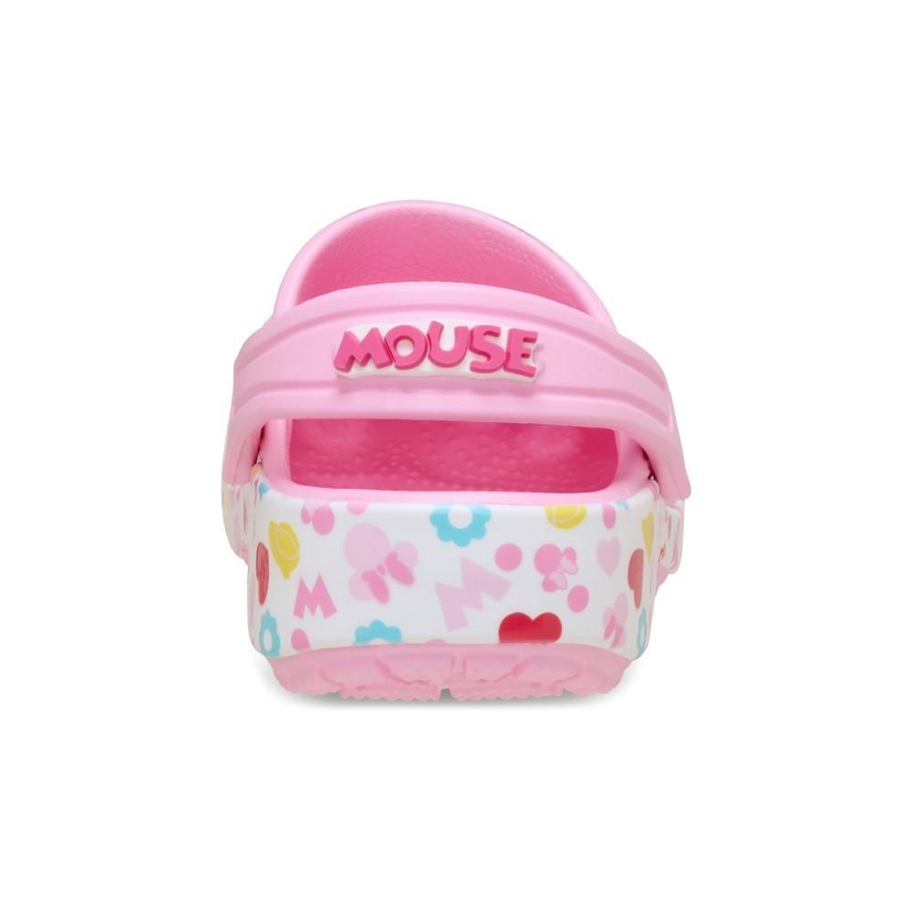 Sandália crocs mickey and friends minnie classic clog t multi - 7