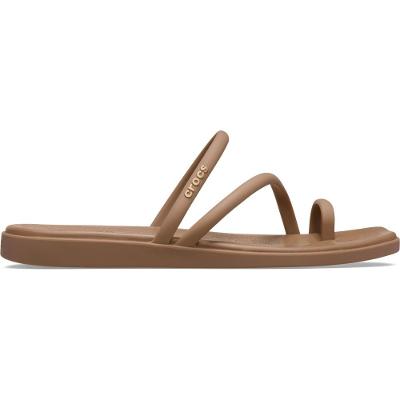 Sandália Crocs Miami Toe Loop Milk Chocolate