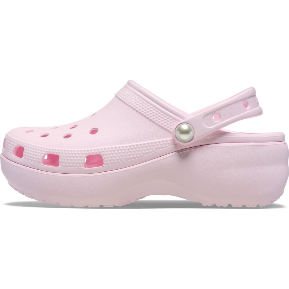 Sandália Crocs Classic Platform Pearl Clog Pink Milk - 3