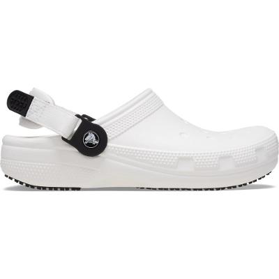 Sandália crocs classic work clog white