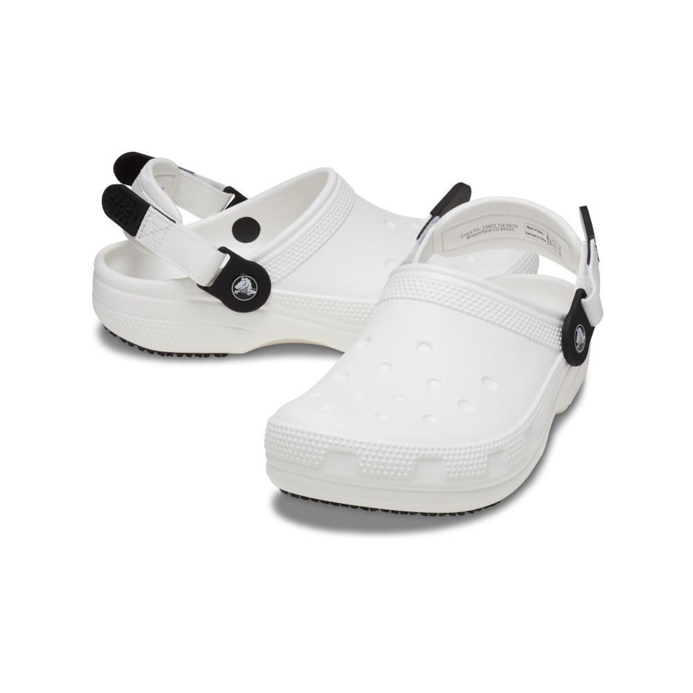 Sandália crocs classic work clog white - 4