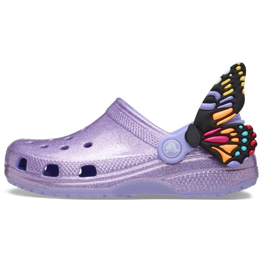 Sandália crocs classic i am butterfly clog t mystic purple - 3
