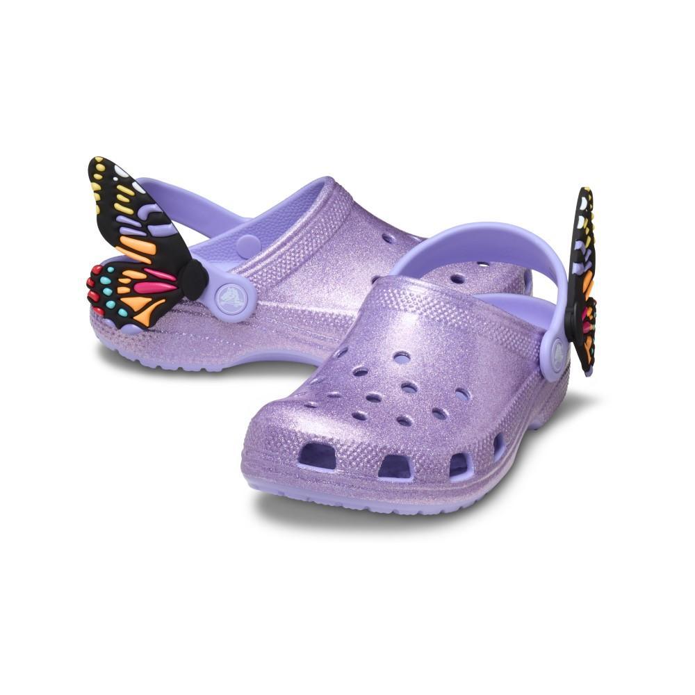 Sandália crocs classic i am butterfly clog t mystic purple - 4
