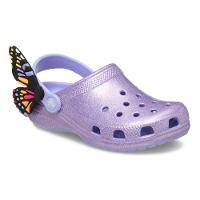 Sandália crocs classic i am butterfly clog t mystic purple - 2