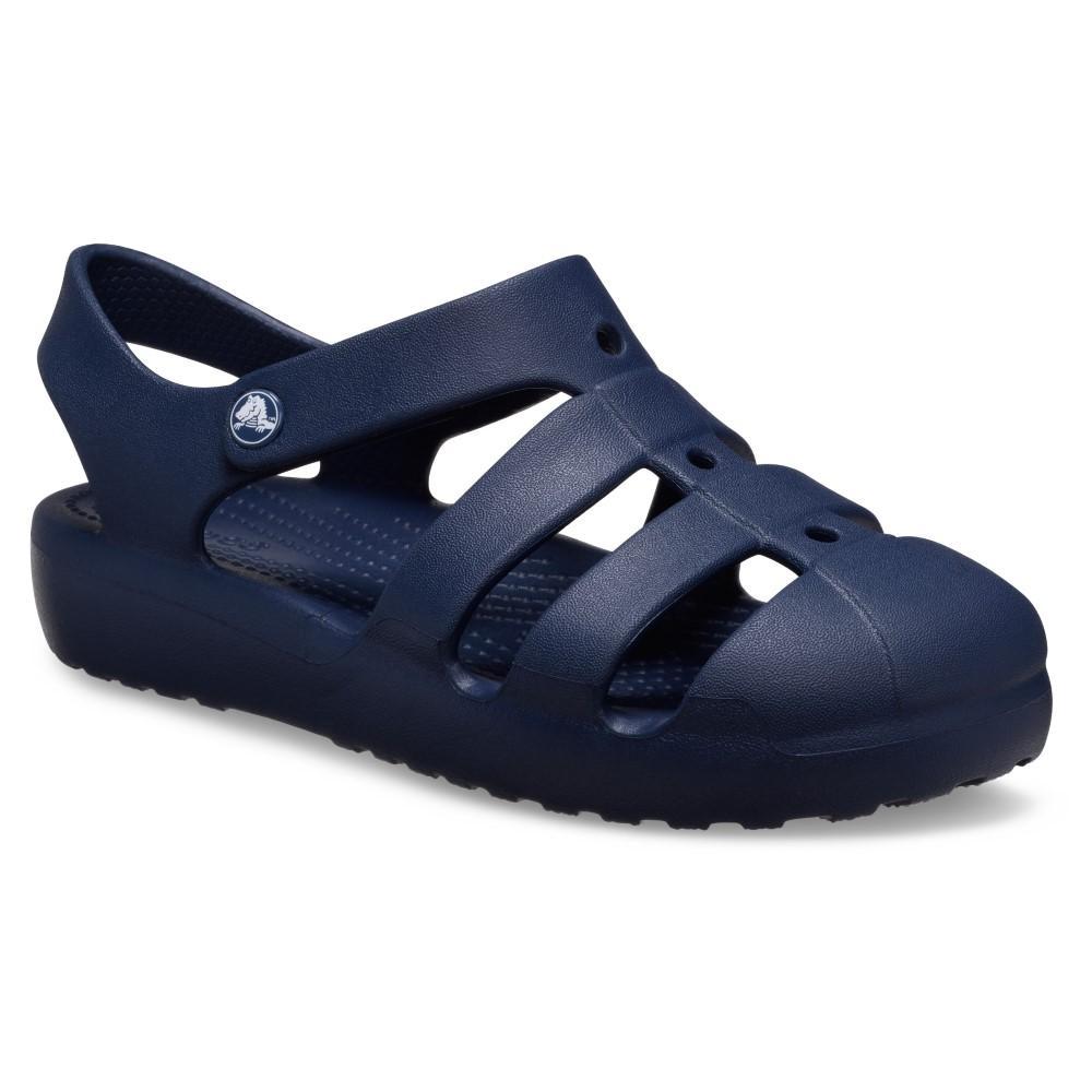 Sandália crocs classic fisherman k navy - 2
