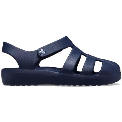 Sandália crocs classic fisherman k navy