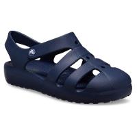 Sandália crocs classic fisherman k navy - 2
