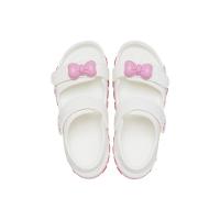 Sandália crocs crocband cruiser pet t white/pink tweed - 5