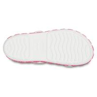 Sandália crocs crocband cruiser pet t white/pink tweed - 6