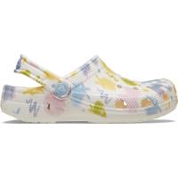Sandália crocs classic pastel pets clog t chalk - 1