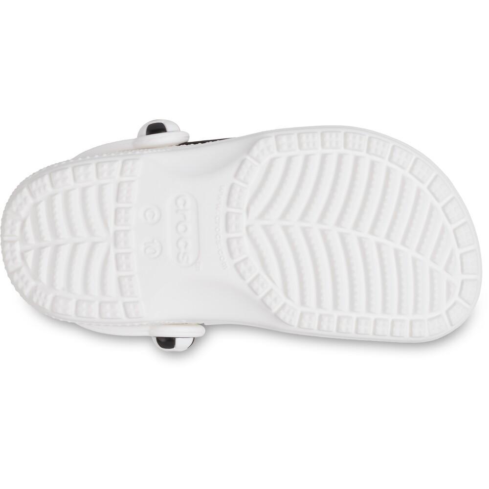 Sandália crocs classic bola futebol clog t white/black - 6