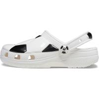 Sandália crocs classic bola futebol clog t white/black - 3