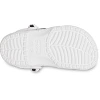Sandália crocs classic bola futebol clog t white/black - 6