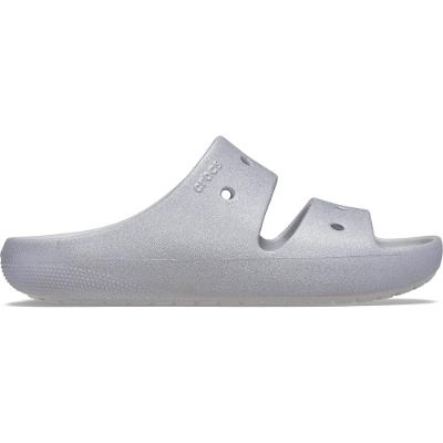 Sandália Crocs Classic Glitter Sandal 2 Silver
