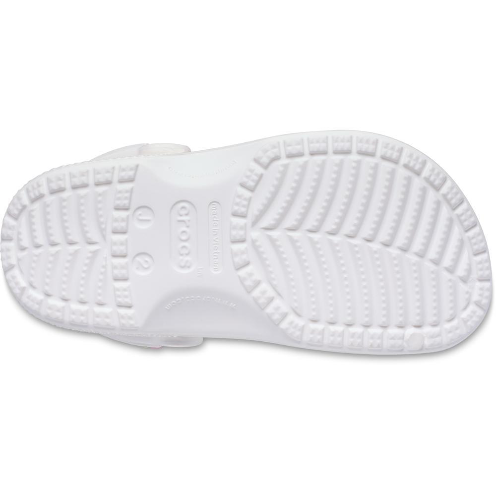 Sandália Crocs Classic Friendship Iridescent Clog K White - 5