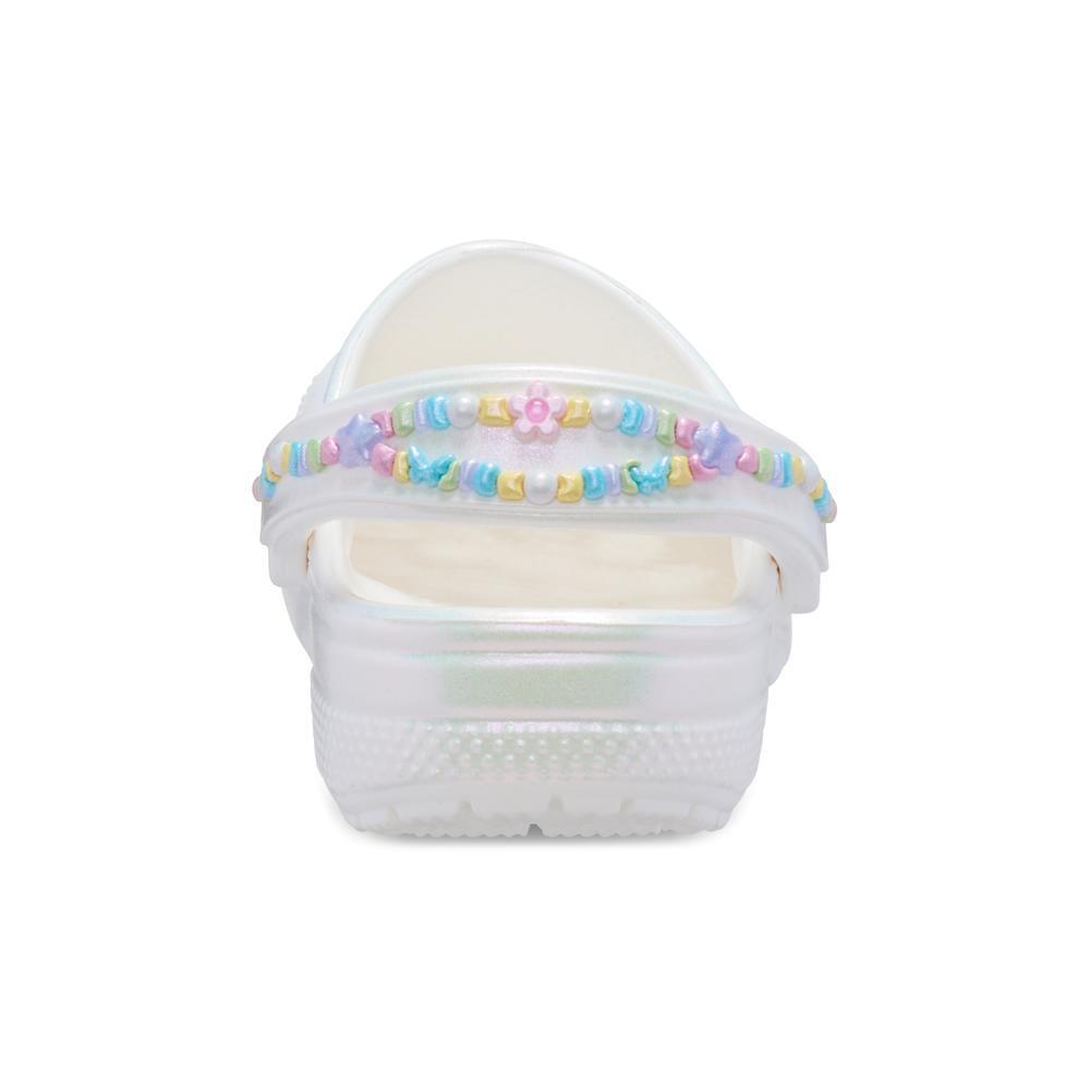 Sandália Crocs Classic Friendship Iridescent Clog K White - 6