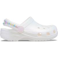 Sandália Crocs Classic Friendship Iridescent Clog K White - 1