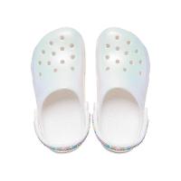 Sandália Crocs Classic Friendship Iridescent Clog K White