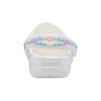 Sandália Crocs Classic Friendship Iridescent Clog K White - 6