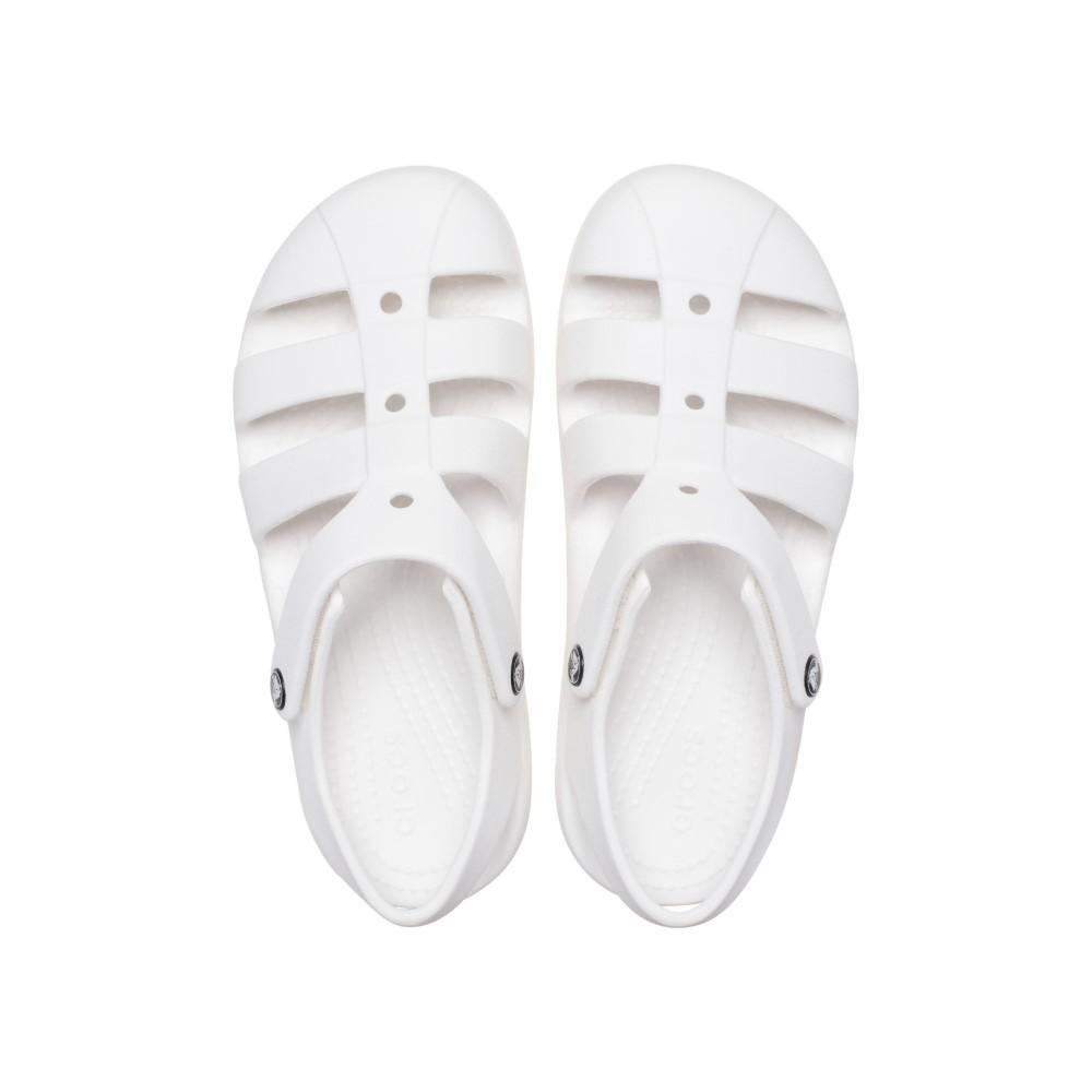 Sandália Crocs Classic Fisherman K White - 5