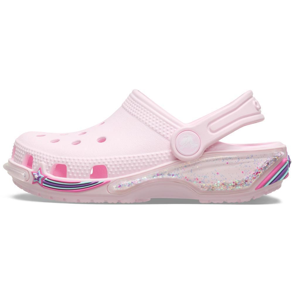 Sandália Crocs Classic Star Sparkle Shaker Clog T Pink Milk - 3
