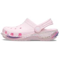 Sandália Crocs Classic Star Sparkle Shaker Clog T Pink Milk - 3