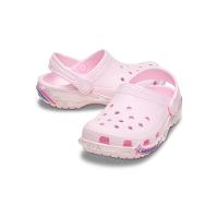 Sandália Crocs Classic Star Sparkle Shaker Clog T Pink Milk
