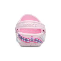 Sandália Crocs Classic Star Sparkle Shaker Clog T Pink Milk - 7