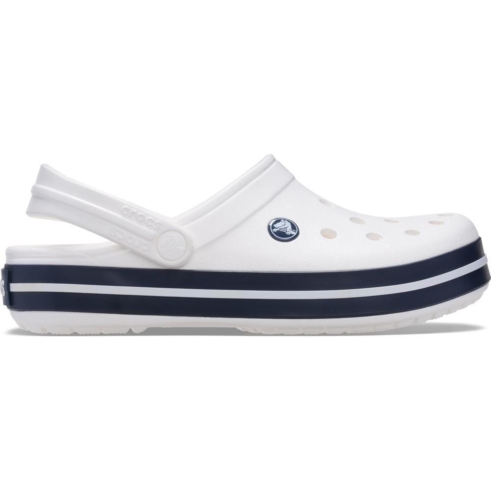Sandália Crocs Crocband Clog K White/Navy - 1