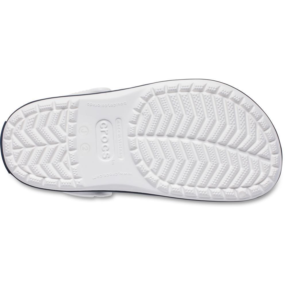 Sandália Crocs Crocband Clog K White/Navy - 6