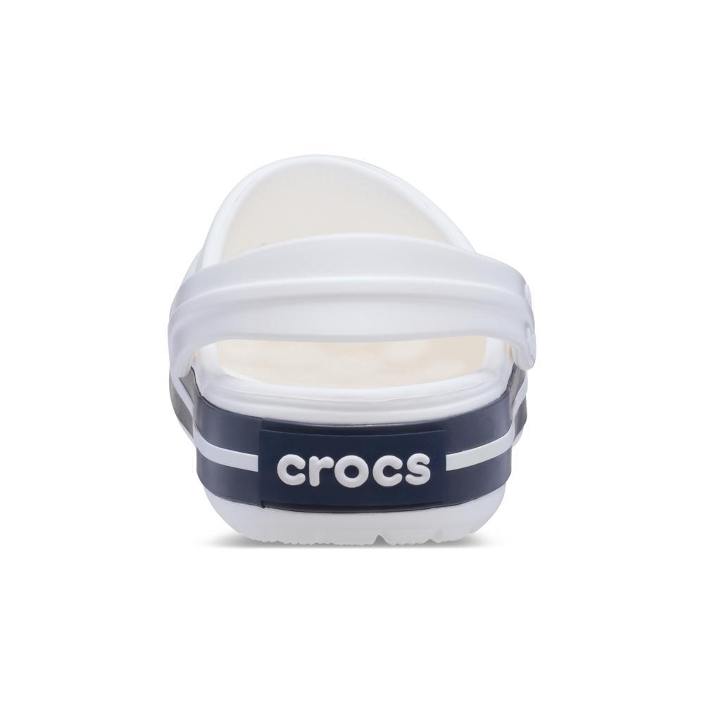 Sandália Crocs Crocband Clog K White/Navy - 7