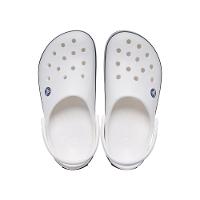 Sandália Crocs Crocband Clog K White/Navy - 5